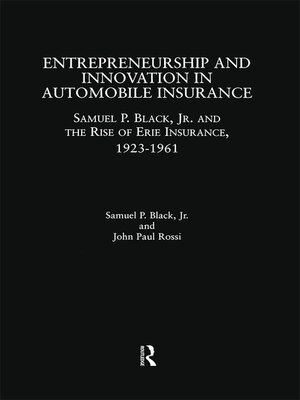cover image of Entrepreneurship and Innovation in Automobile Insurance